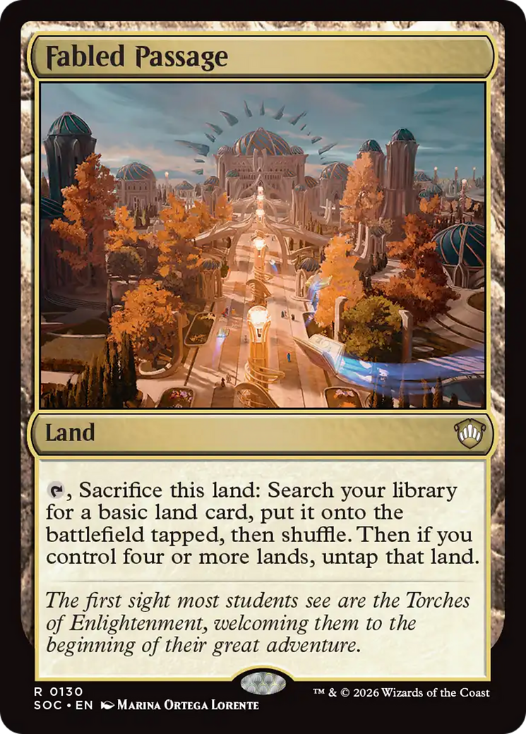 Fabled Passage [Secrets of Strixhaven Commander] | Card Citadel