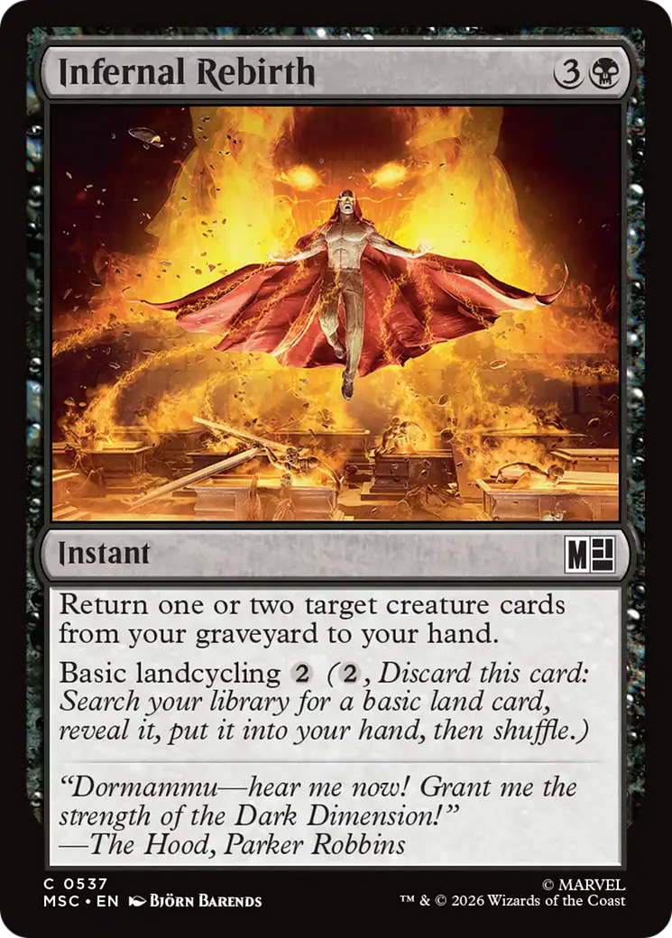Infernal Rebirth [Marvel Super Heroes Commander] | Card Citadel