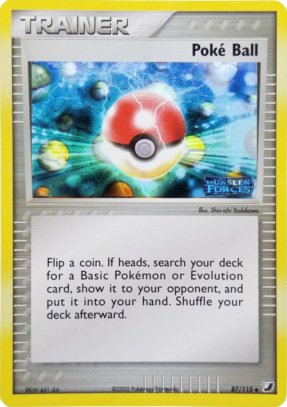 Poke Ball (87/115) (Stamped) [EX: Unseen Forces] | Card Citadel