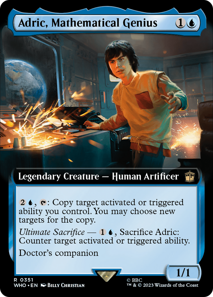 Adric, Mathematical Genius (Extended Art) [Doctor Who] | Card Citadel