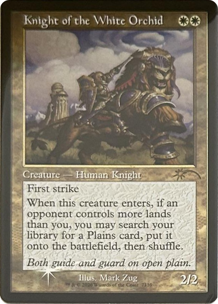 Knight of the White Orchid (7139) (Retro Frame) [Secret Lair Drop Series] | Card Citadel