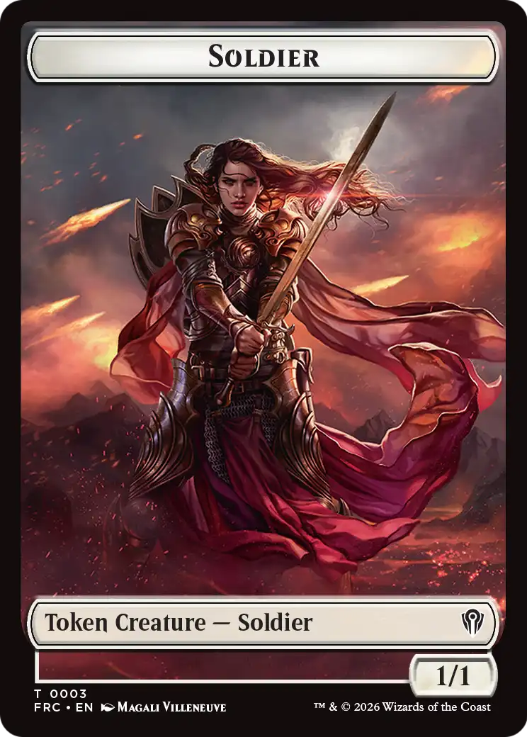 Soldier // Shark Double-Sided Token [Reality Fracture Commander Tokens] | Card Citadel