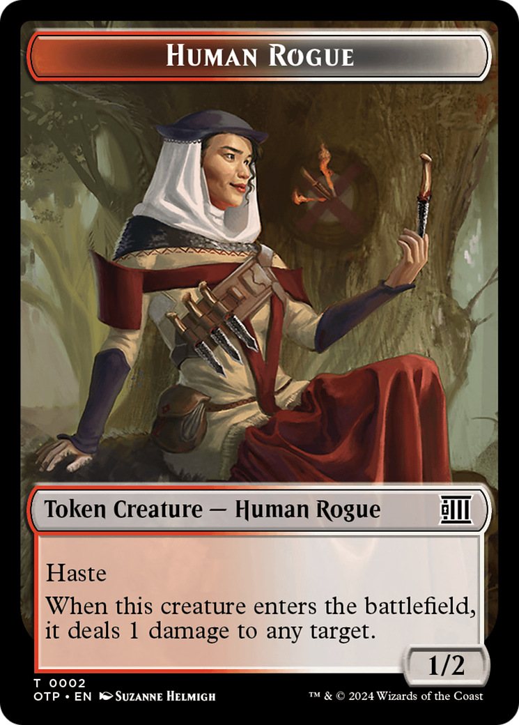 Human Rogue Token [Outlaws of Thunder Junction: Breaking News Tokens] | Card Citadel