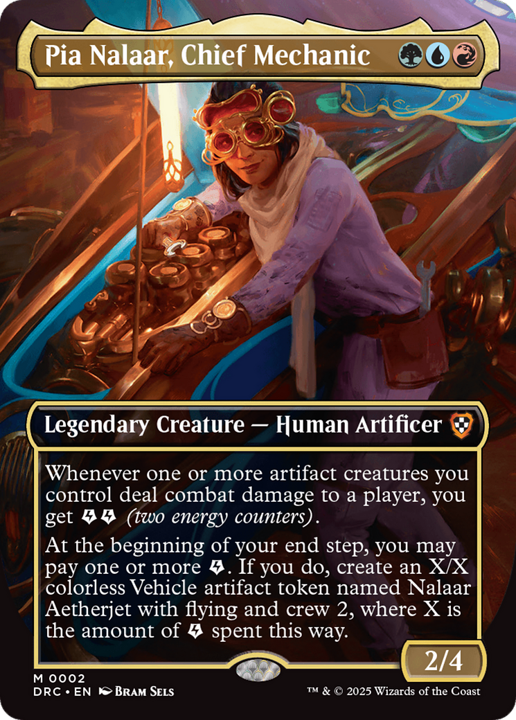 Pia Nalaar, Chief Mechanic (Borderless) [Aetherdrift Commander] | Card Citadel