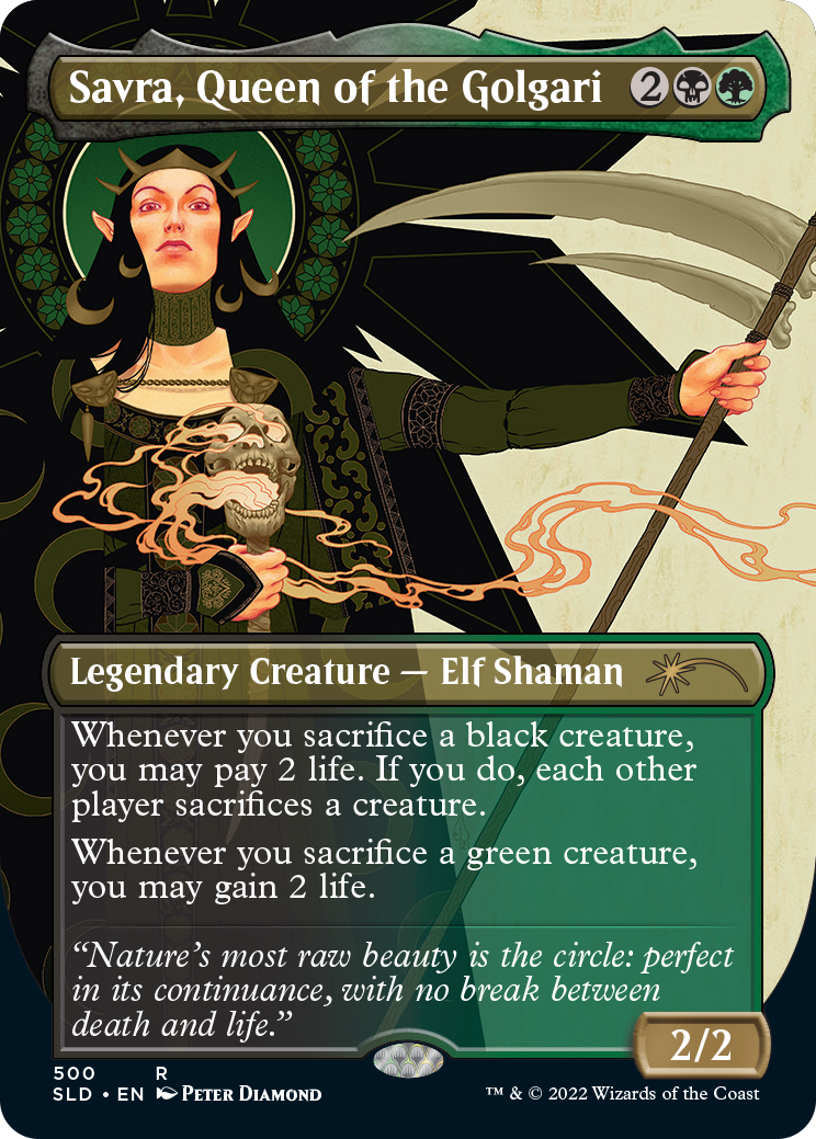 Savra, Queen of the Golgari (Borderless) [Secret Lair Drop Series] | Card Citadel