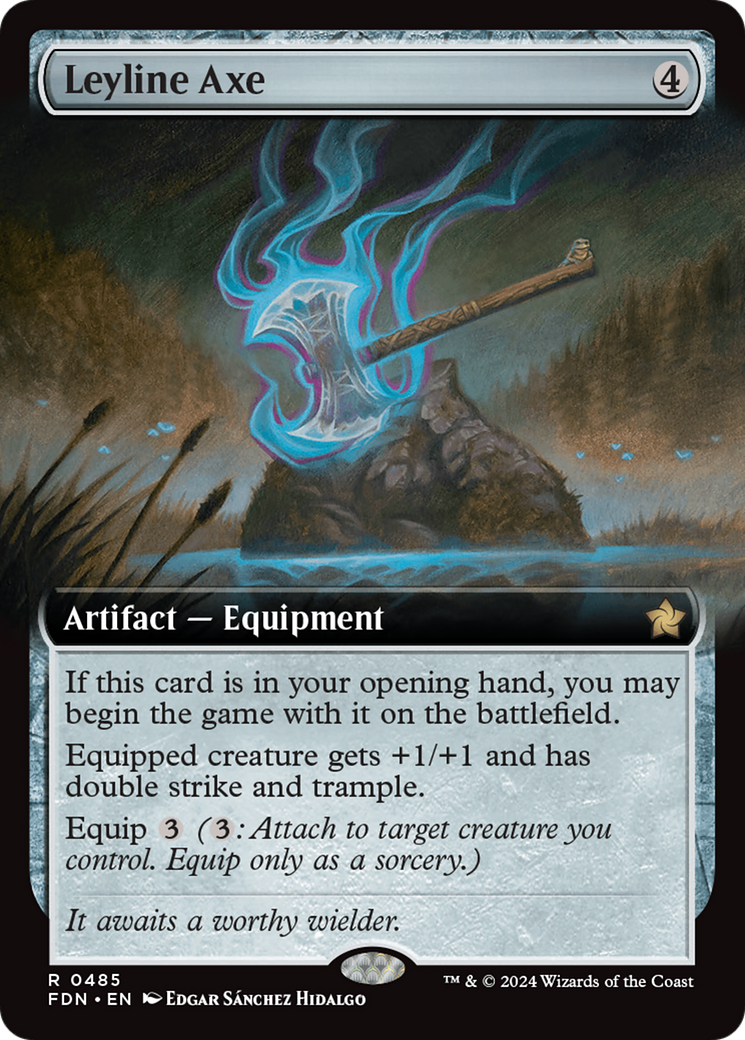 Leyline Axe (Extended Art) [Foundations] | Card Citadel