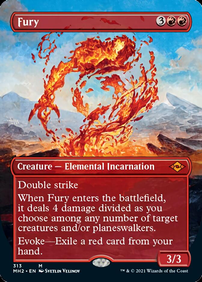 Fury (Borderless Alternate Art) [Modern Horizons 2] | Card Citadel