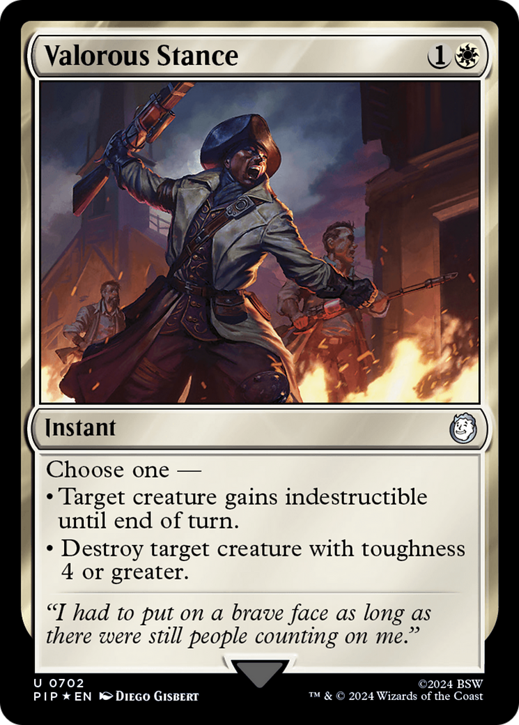 Valorous Stance (Surge Foil) [Fallout] | Card Citadel