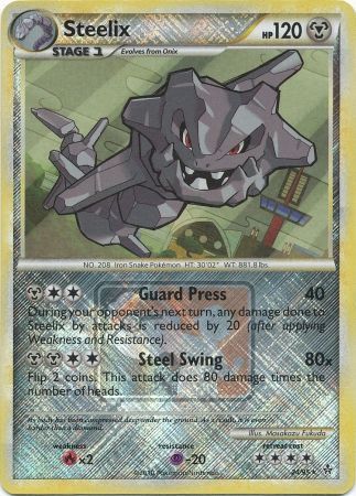 Steelix (24/95) (League Promo) [HeartGold & SoulSilver: Unleashed] | Card Citadel