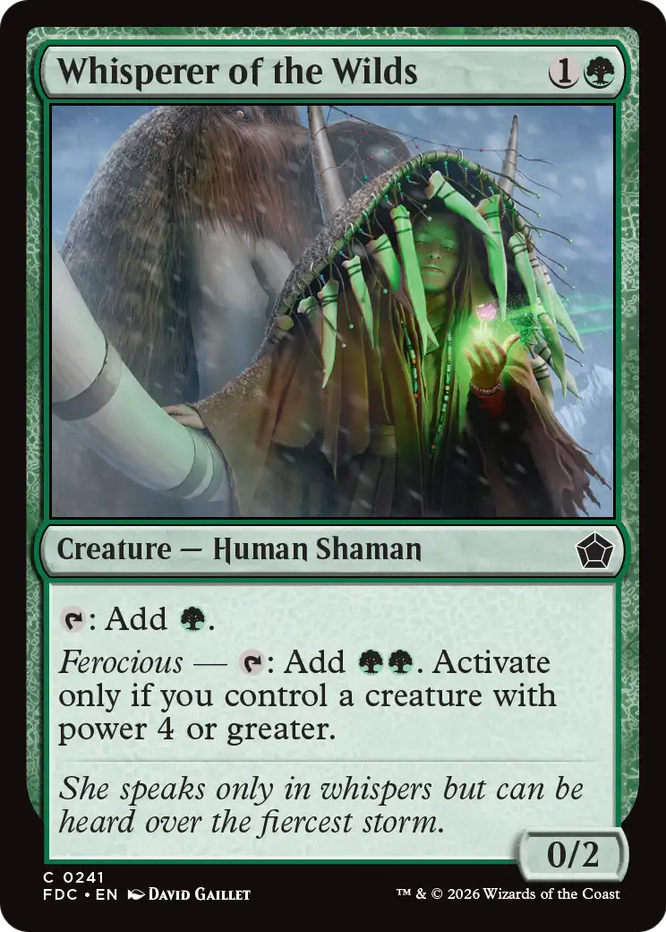 Whisperer of the Wilds [Foundations Commander] | Card Citadel