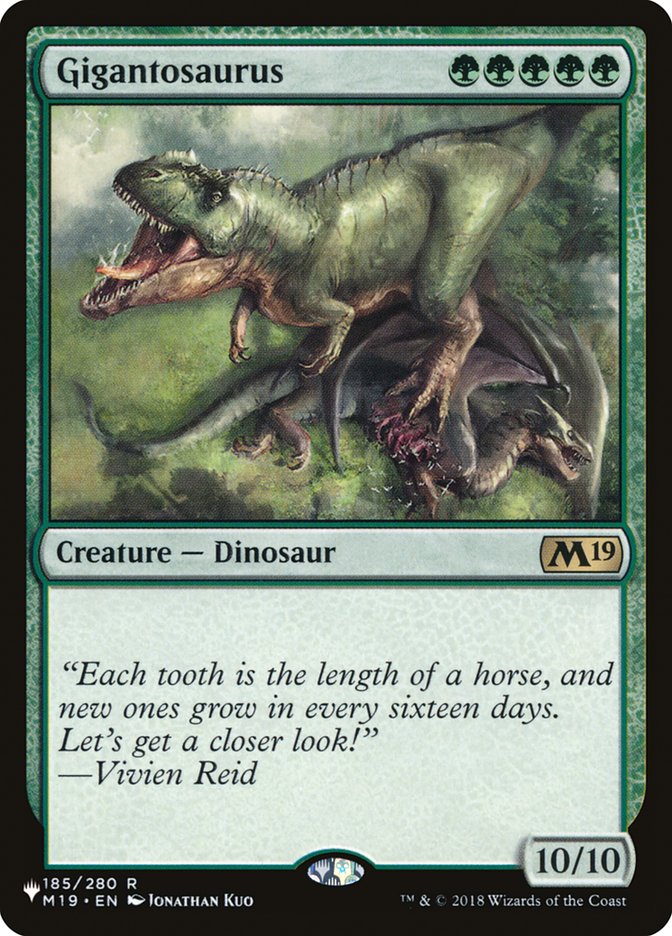 Gigantosaurus [The List] | Card Citadel