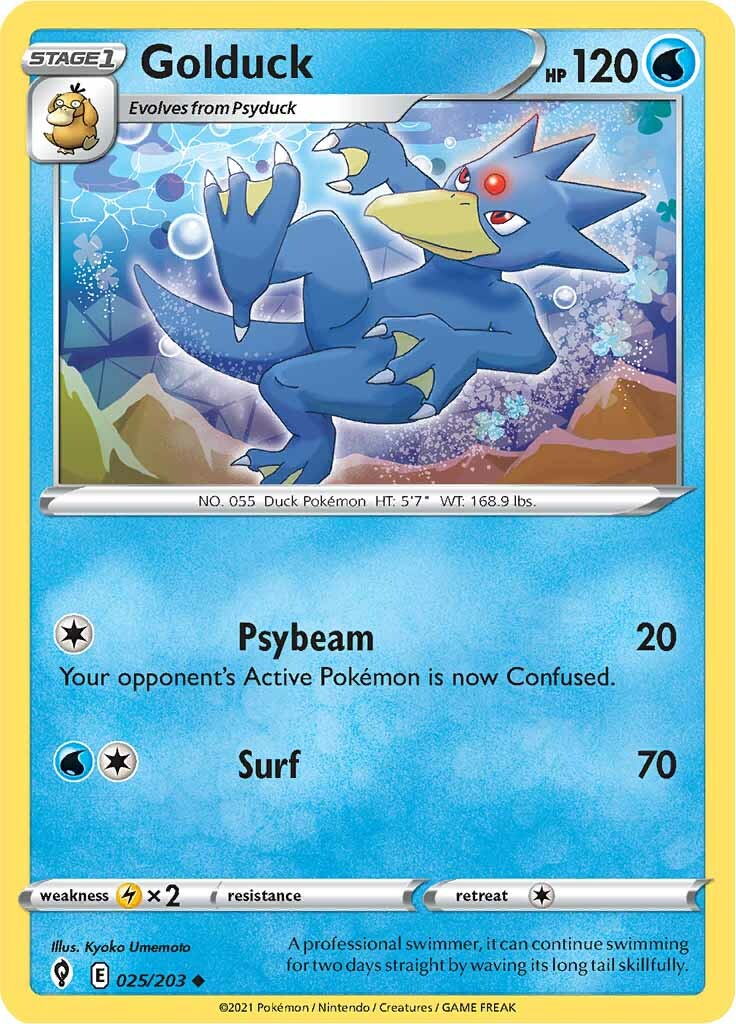 Golduck (025/203) [Sword & Shield: Evolving Skies] | Card Citadel