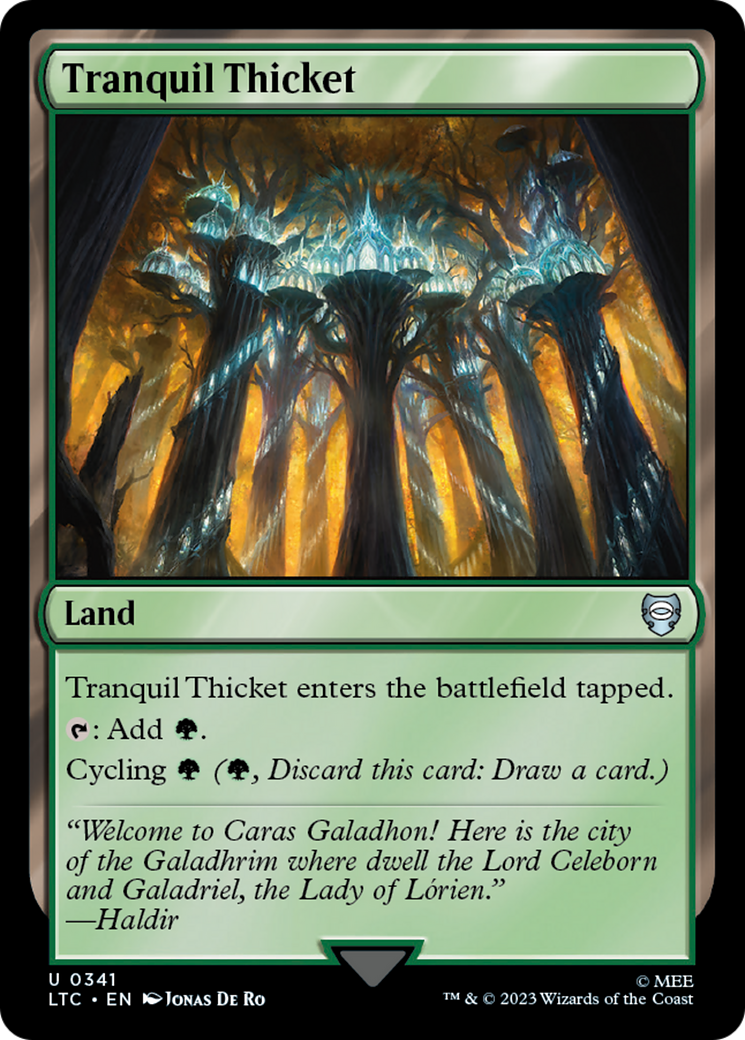 Tranquil Thicket [The Lord of the Rings: Tales of Middle-Earth Commander] | Card Citadel