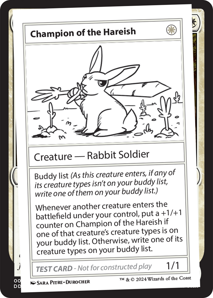 Champion of the Hareish [Mystery Booster 2 Playtest Cards] | Card Citadel