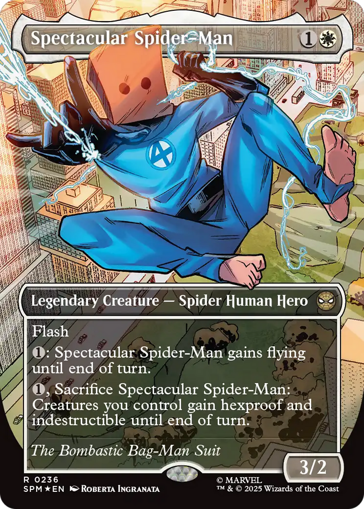 Spectacular Spider-Man (0236) (Borderless) (Textured Foil) [Marvel's Spider-Man] | Card Citadel