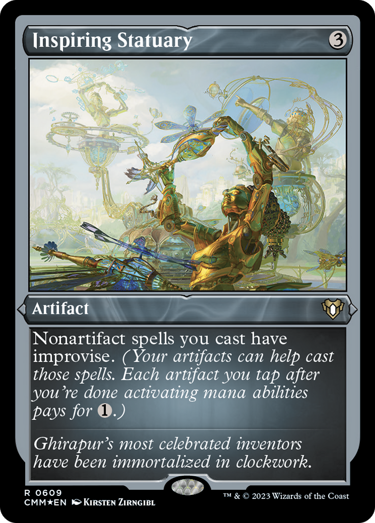 Inspiring Statuary (Foil Etched) [Commander Masters] | Card Citadel
