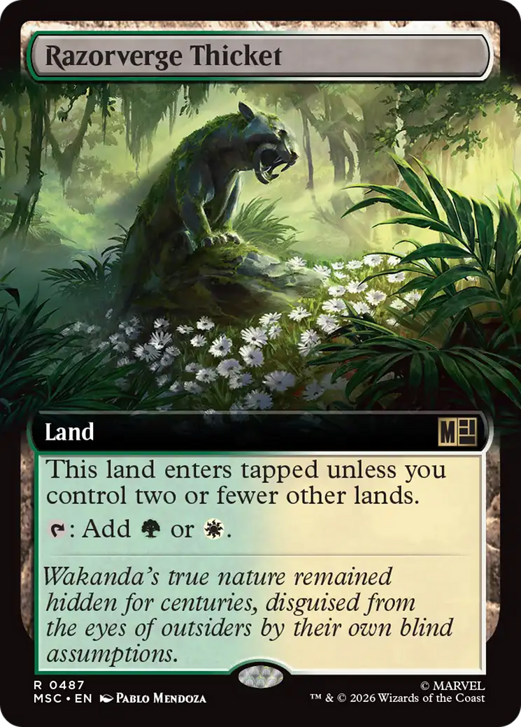 Razorverge Thicket (Extended Art) [Marvel Super Heroes Commander] | Card Citadel