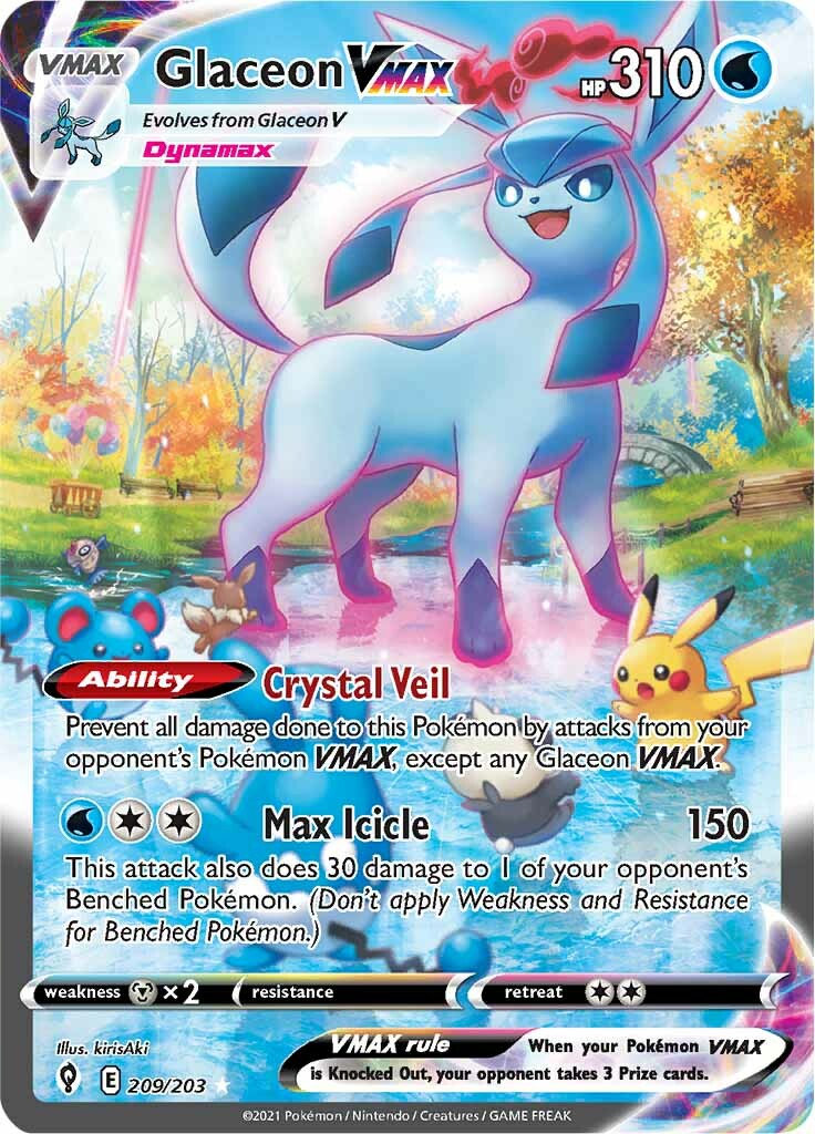 Glaceon VMAX (209/203) [Sword & Shield: Evolving Skies] | Card Citadel