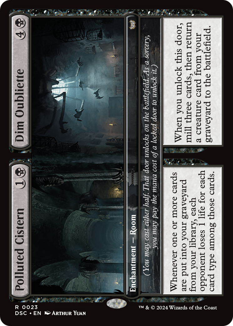 Polluted Cistern // Dim Oubliette [Duskmourn: House of Horror Commander] | Card Citadel