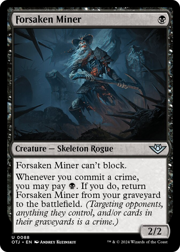 Forsaken Miner [Outlaws of Thunder Junction] | Card Citadel