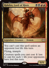 Rakdos, Lord of Riots [Duskmourn: House of Horror Commander] | Card Citadel