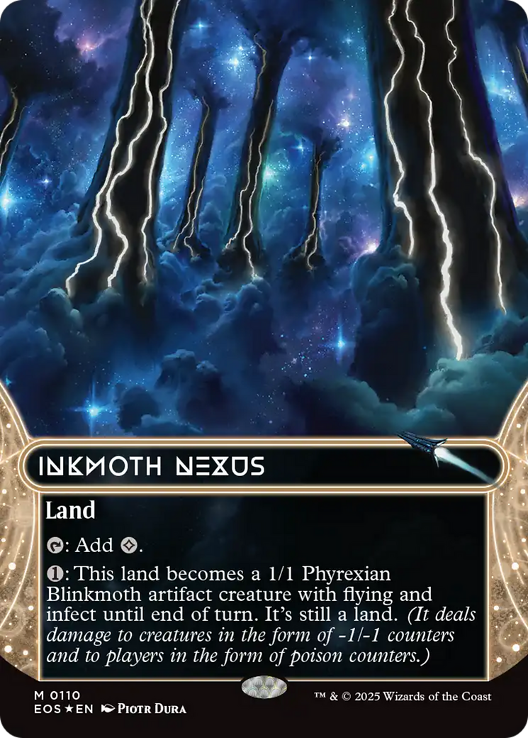 Inkmoth Nexus (0110) (Borderless) (Galaxy Foil) [Edge of Eternities: Stellar Sights] | Card Citadel