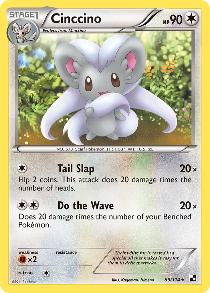 Cinccino (89/114) [Black & White: Base Set] | Card Citadel