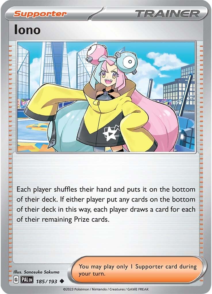 Iono (185/193) [Scarlet & Violet: Paldea Evolved] | Card Citadel