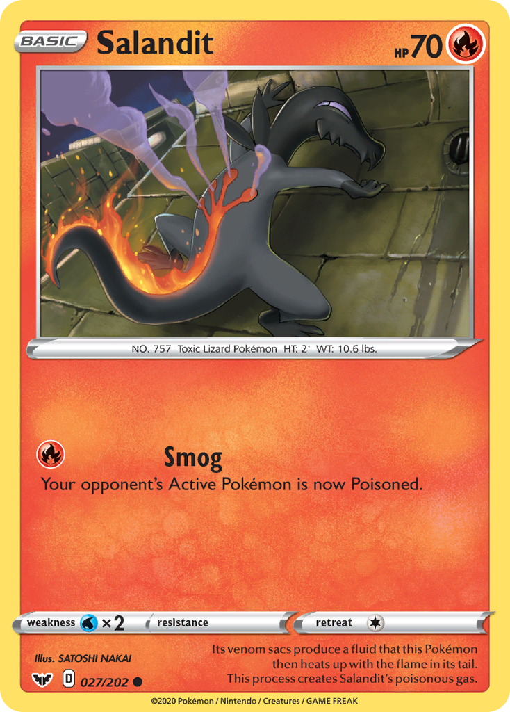 Salandit (027/202) [Sword & Shield: Base Set] | Card Citadel