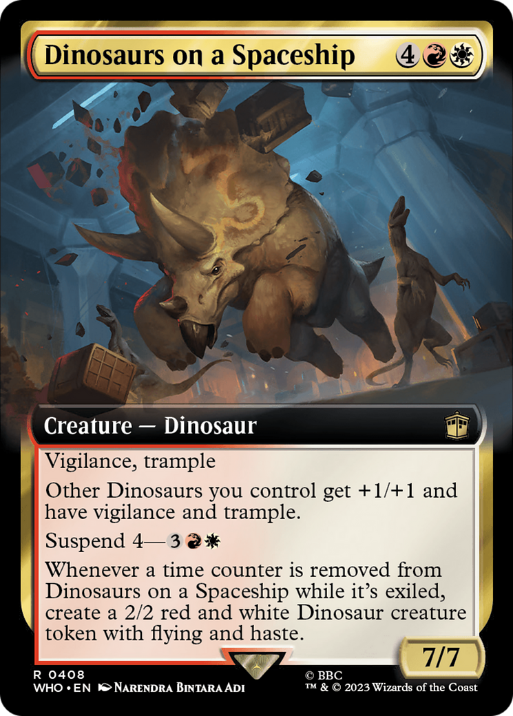 Dinosaurs on a Spaceship (Extended Art) [Doctor Who] | Card Citadel