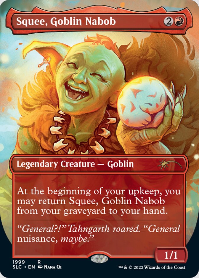 Squee, Goblin Nabob (Borderless) [Secret Lair Countdown Kit] | Card Citadel