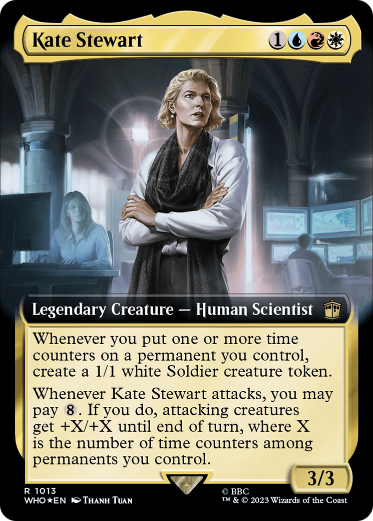 Kate Stewart (Extended Art) (Surge Foil) [Doctor Who] | Card Citadel