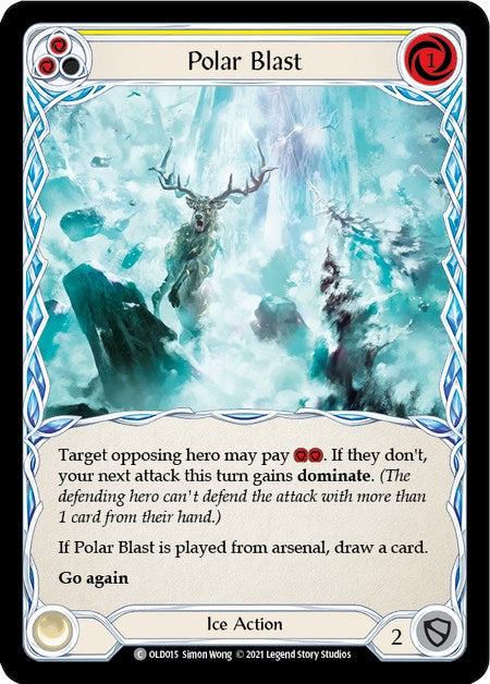 Polar Blast (Yellow) [OLD015] (Tales of Aria Oldhim Blitz Deck)  1st Edition Normal | Card Citadel