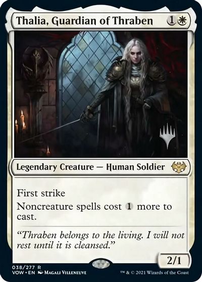 Thalia, Guardian of Thraben (Promo Pack) [Innistrad: Crimson Vow Promos] | Card Citadel