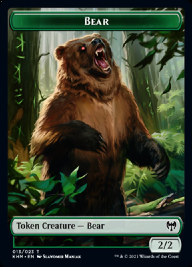 Bear Token [Kaldheim Tokens] | Card Citadel