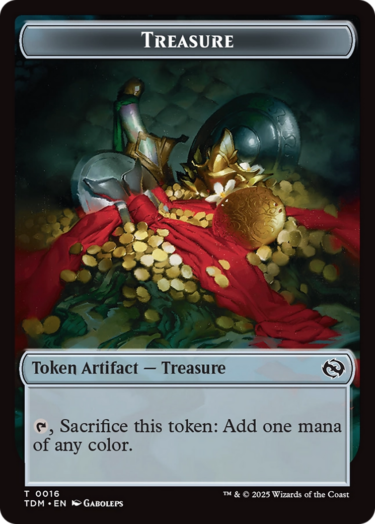 Elephant // Treasure Double-Sided Token [Tarkir: Dragonstorm Tokens] | Card Citadel