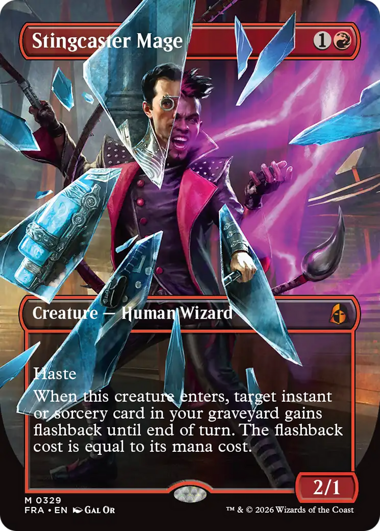 Stingcaster Mage (Borderless) [Reality Fracture] | Card Citadel