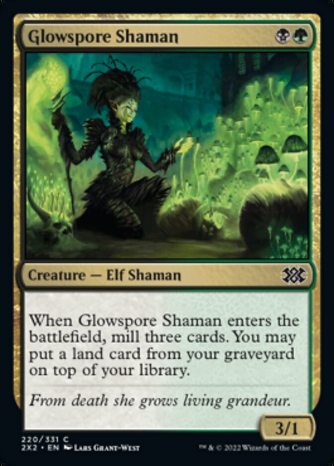 Glowspore Shaman [Double Masters 2022] | Card Citadel