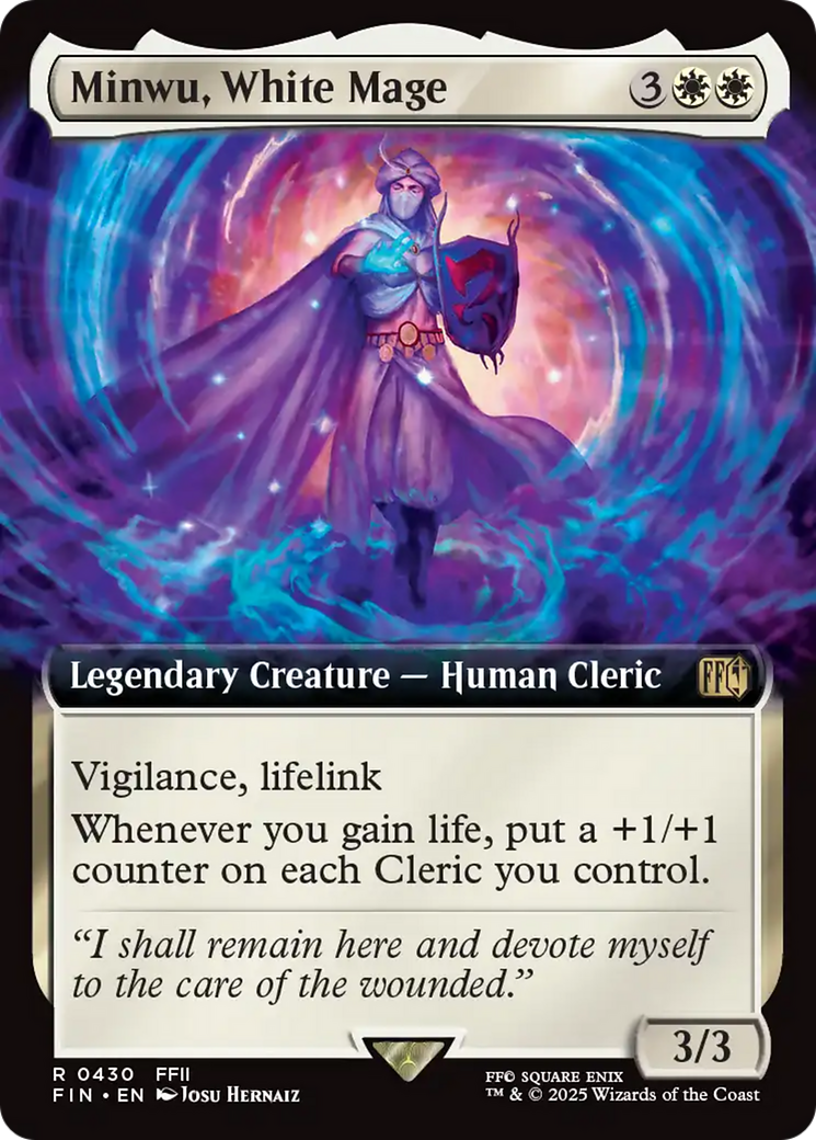 Minwu, White Mage (Extended Art) [FINAL FANTASY] | Card Citadel