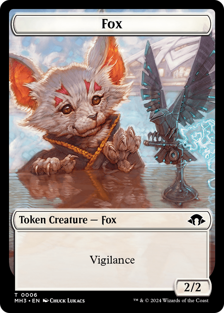 Phyrexian Germ // Fox Double-Sided Token [Modern Horizons 3 Tokens] | Card Citadel