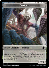 Eldrazi // Angel (4) Double-Sided Token [March of the Machine Commander Tokens] | Card Citadel