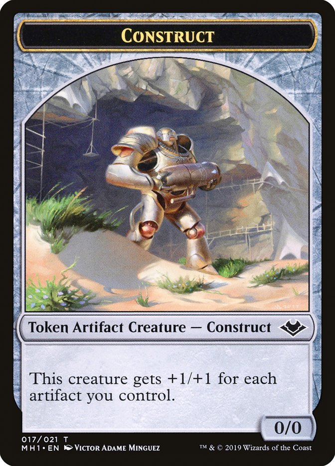 Goblin (010) // Construct (017) Double-Sided Token [Modern Horizons Tokens] | Card Citadel