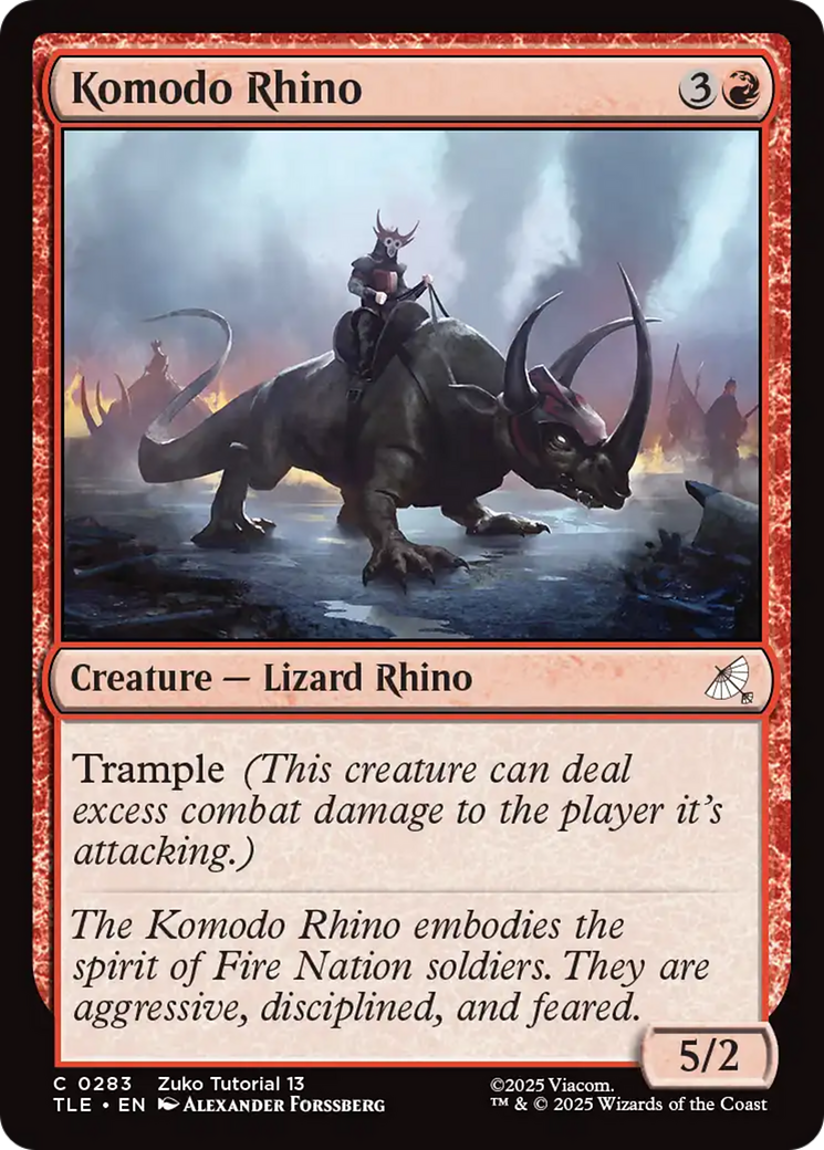 Komodo Rhino (0283) [Avatar: The Last Airbender: Eternal-Legal] | Card Citadel