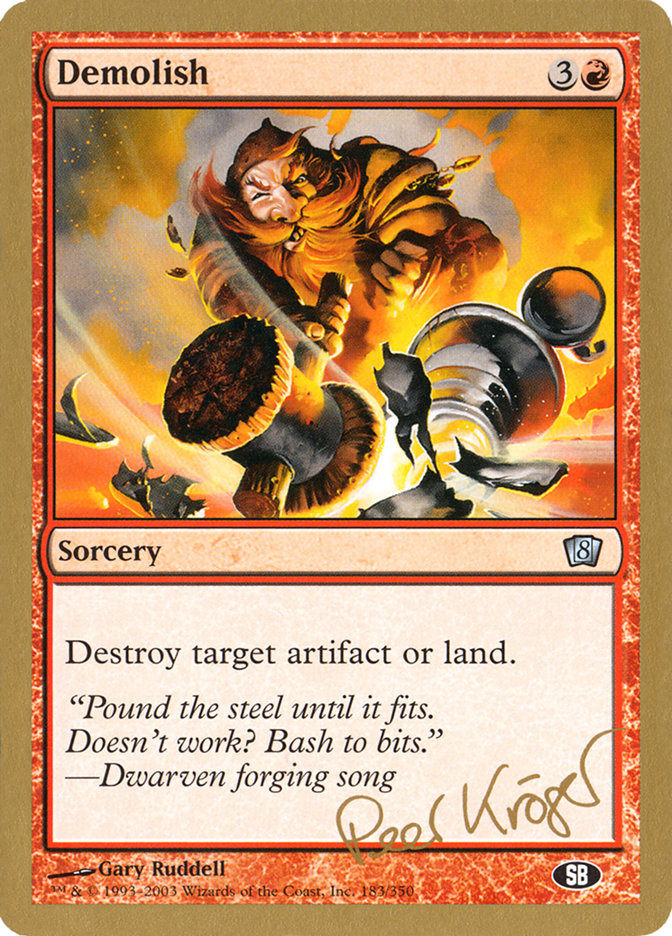Demolish (Peer Kroger) (SB) [World Championship Decks 2003] | Card Citadel