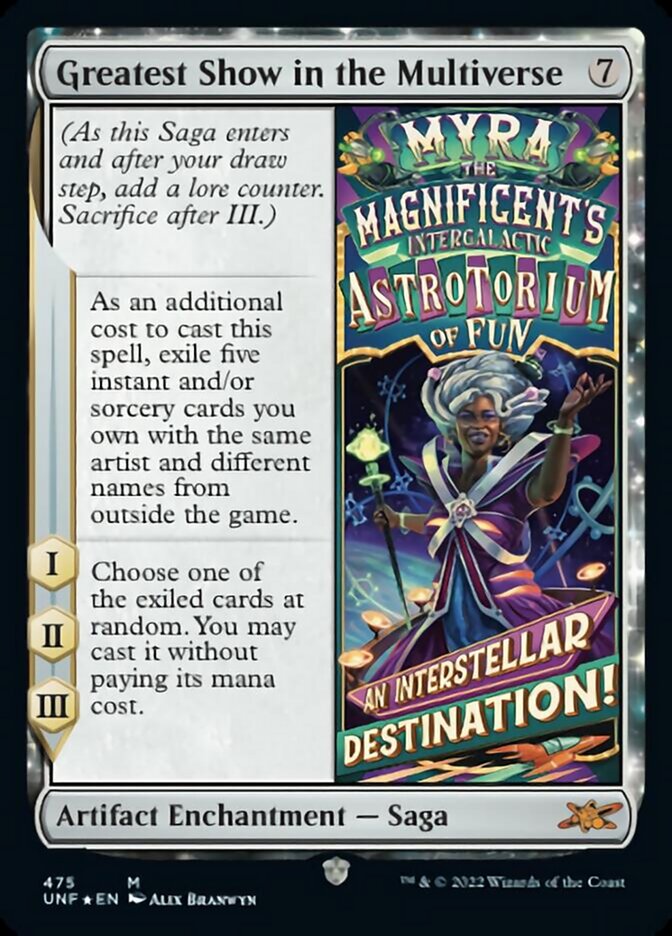 Greatest Show in the Multiverse (Galaxy Foil) [Unfinity] | Card Citadel