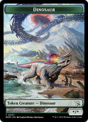 Treasure (21) // Dinosaur Double-Sided Token [March of the Machine Tokens] | Card Citadel