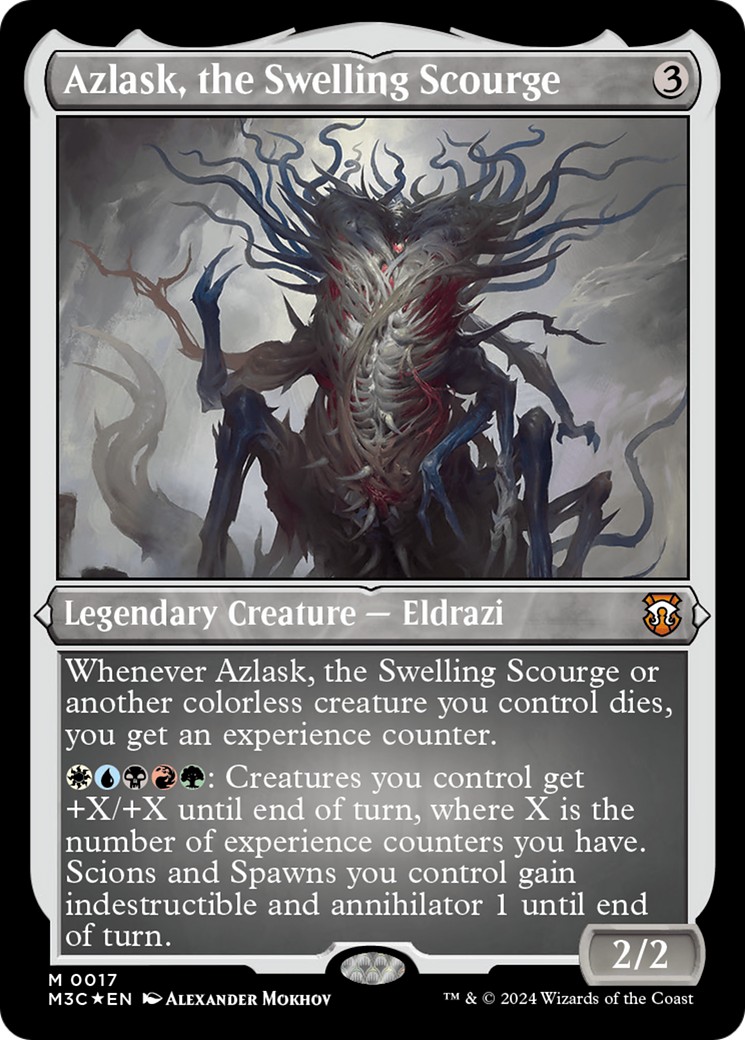 Azlask, the Swelling Scourge (Foil Etched) [Modern Horizons 3 Commander] | Card Citadel