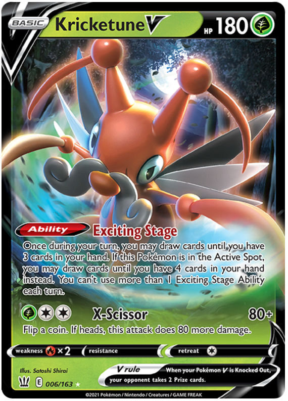 Kricketune V (006/163) [Sword & Shield: Battle Styles] | Card Citadel