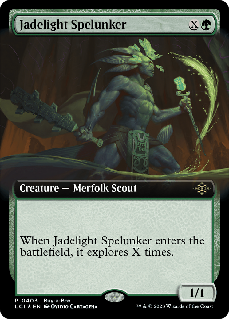 Jadelight Spelunker (Extended Art) (Buy-A-Box) [The Lost Caverns of Ixalan Promos] | Card Citadel