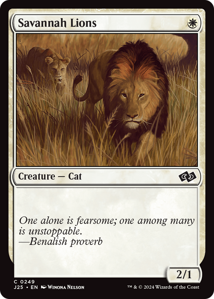 Savannah Lions [Foundations Jumpstart] | Card Citadel